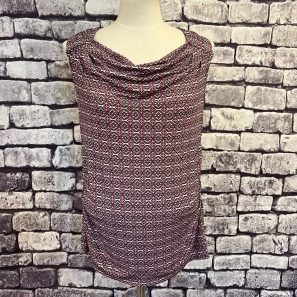 Christopher & Banks Draped Neck Sleeveless Top Size Small
